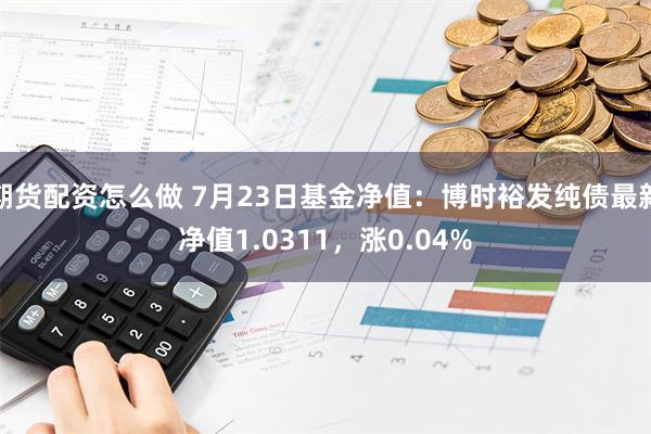 期货配资怎么做 7月23日基金净值：博时裕发纯债最新净值1.0311，涨0.04%