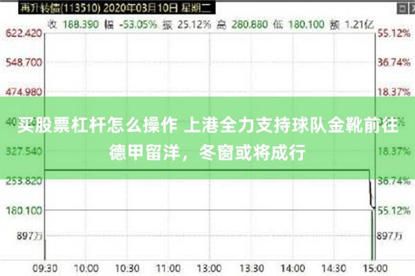 买股票杠杆怎么操作 上港全力支持球队金靴前往德甲留洋，冬窗或将成行